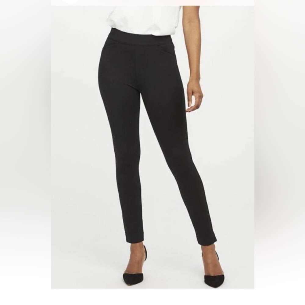 Spanx The Perfect Pant Ankle Back Seam Skinny Black Size Large
